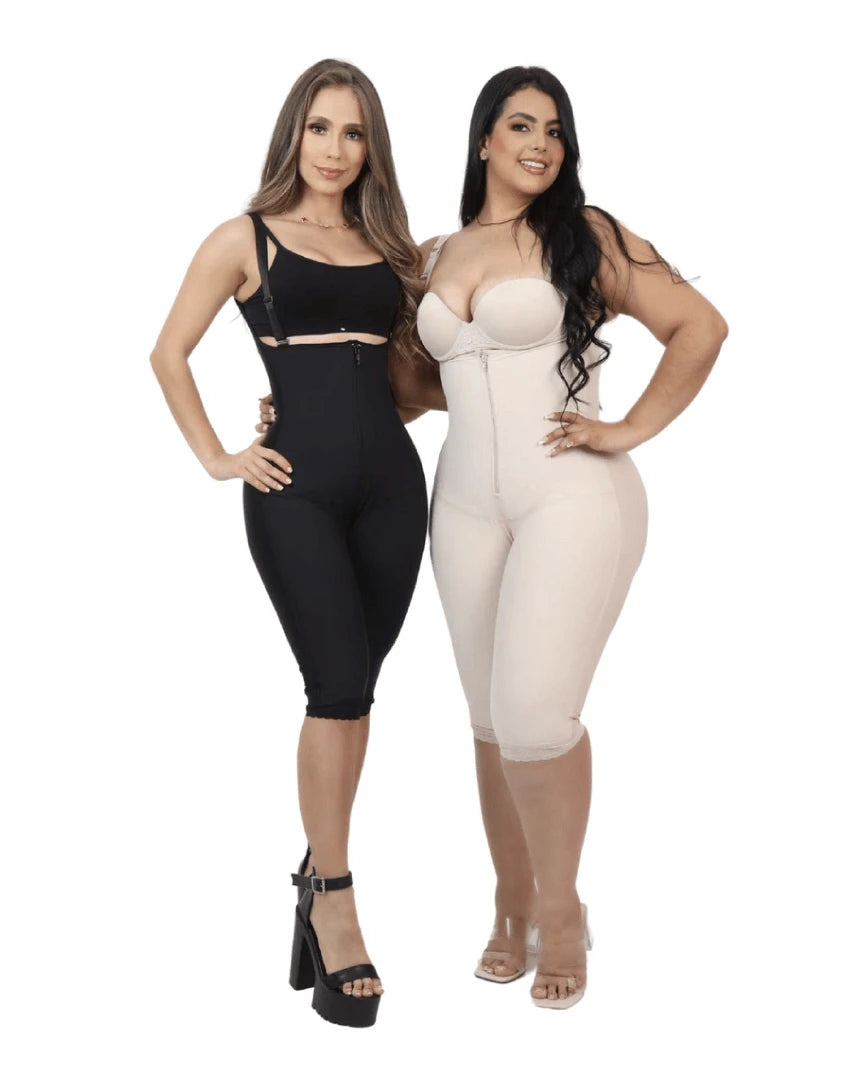 Enterizo reductor espalda alta a la rodilla con realce interno